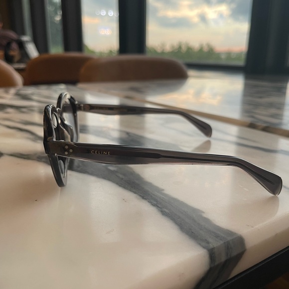 Celine black round black transparent sunglasses - Picture 14 of 14